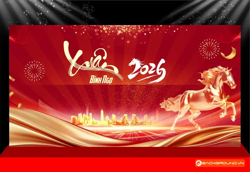 Background -  Phông nền sân khấu Tết 2026 (183)