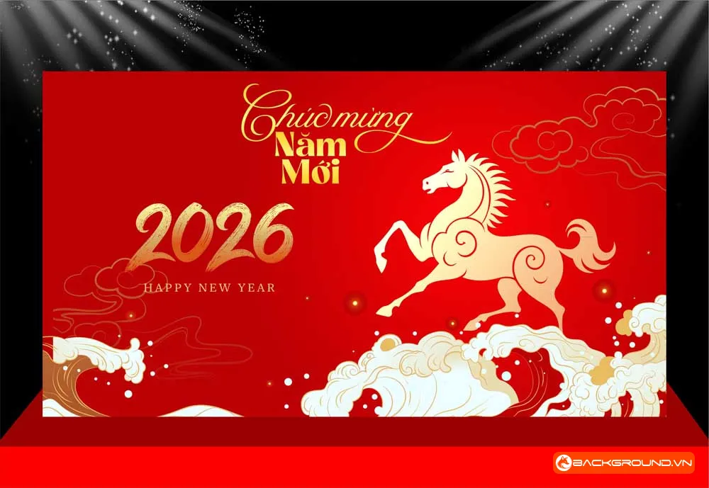 Background -  Phông nền sân khấu Tết 2026 (202)