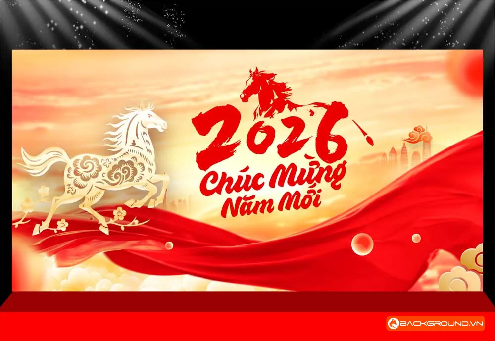 Background -  Phông nền sân khấu Tết 2026 (205)