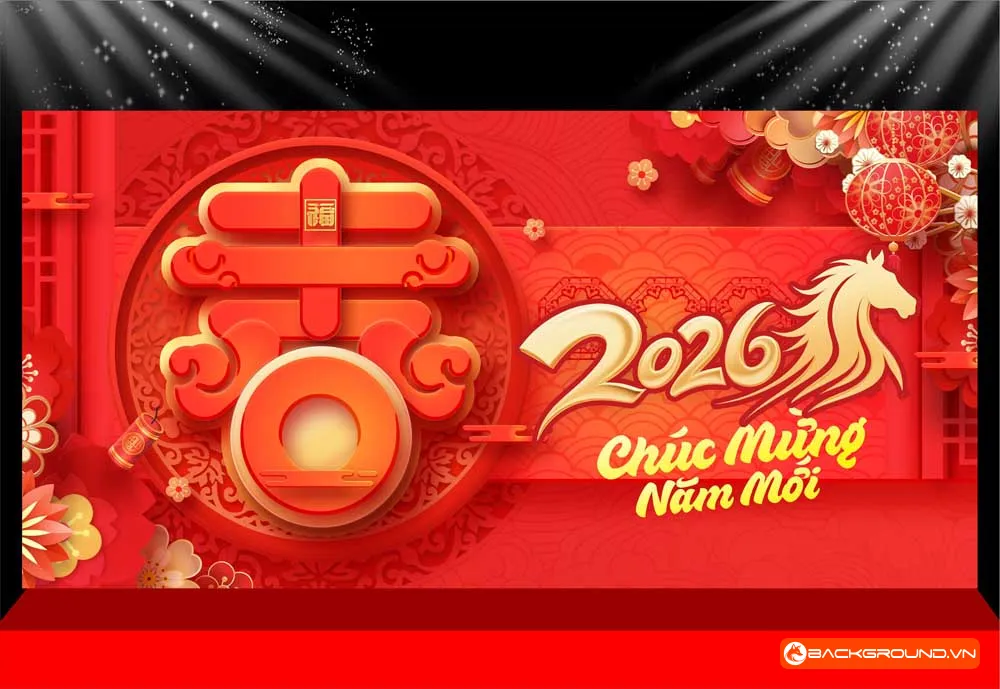 Background -  Phông nền sân khấu Tết 2026 (206)