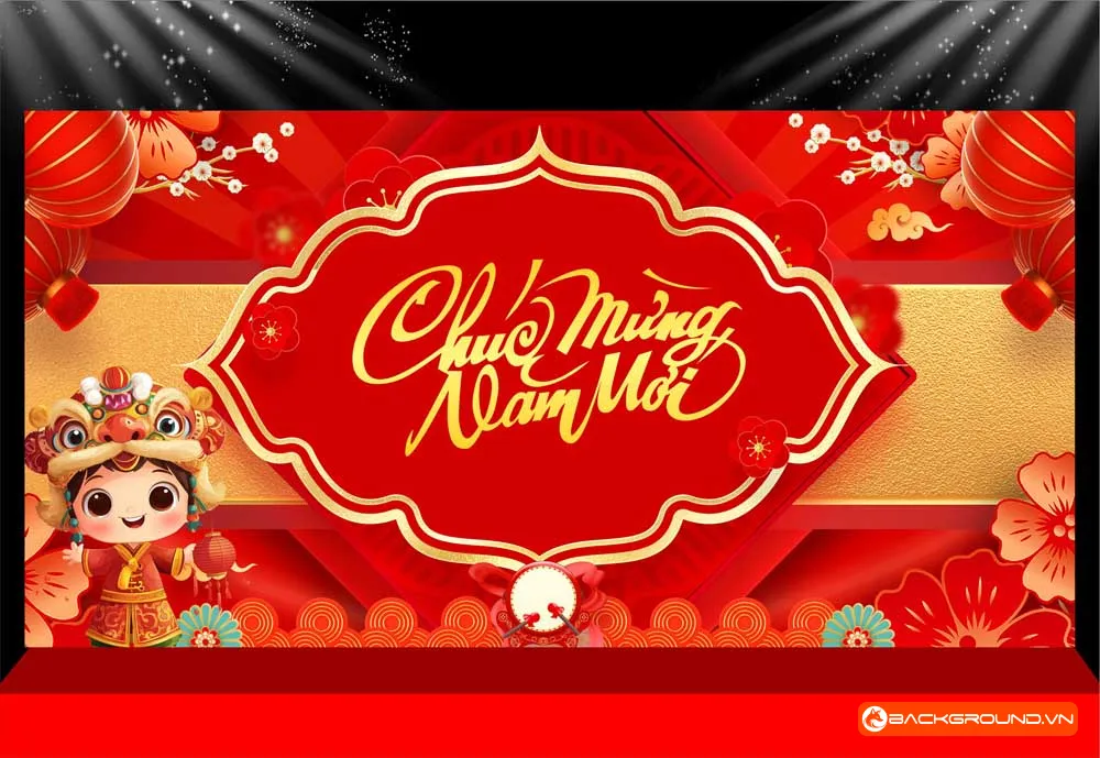 Background -  Phông nền sân khấu Tết 2026 (208)