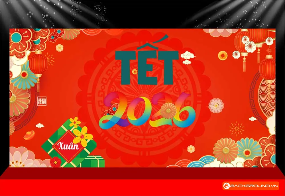 Background -  Phông nền sân khấu Tết 2026 (211)