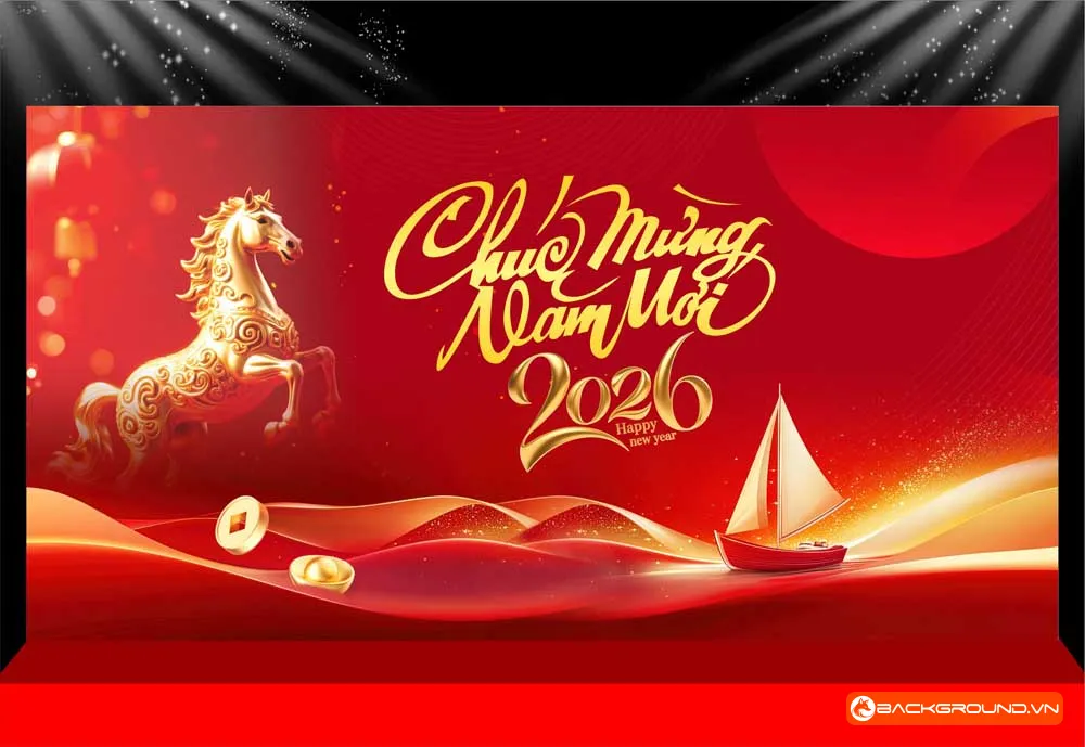 Background -  Phông nền sân khấu Tết 2026 (212)