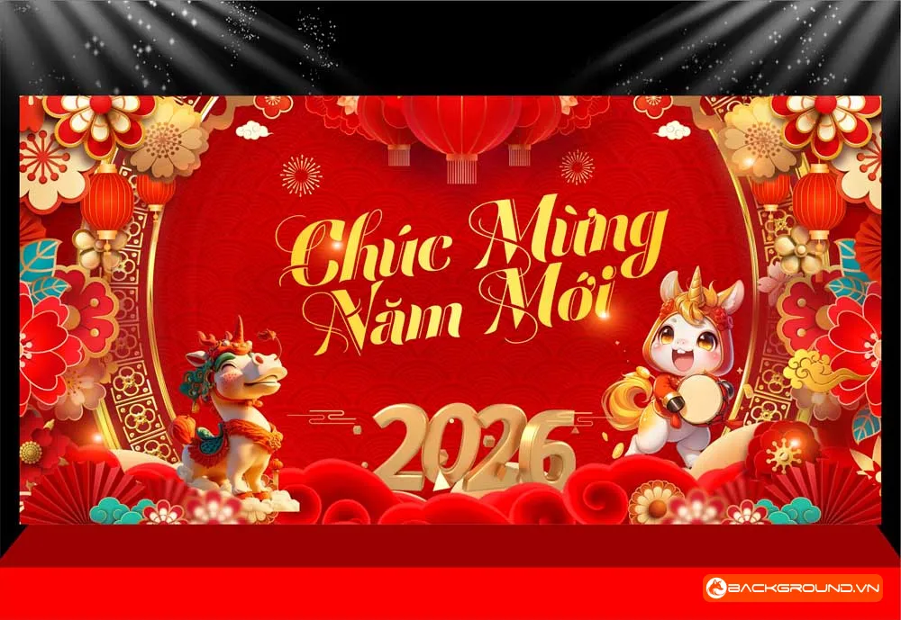 Background -  Phông nền sân khấu Tết 2026 (218)