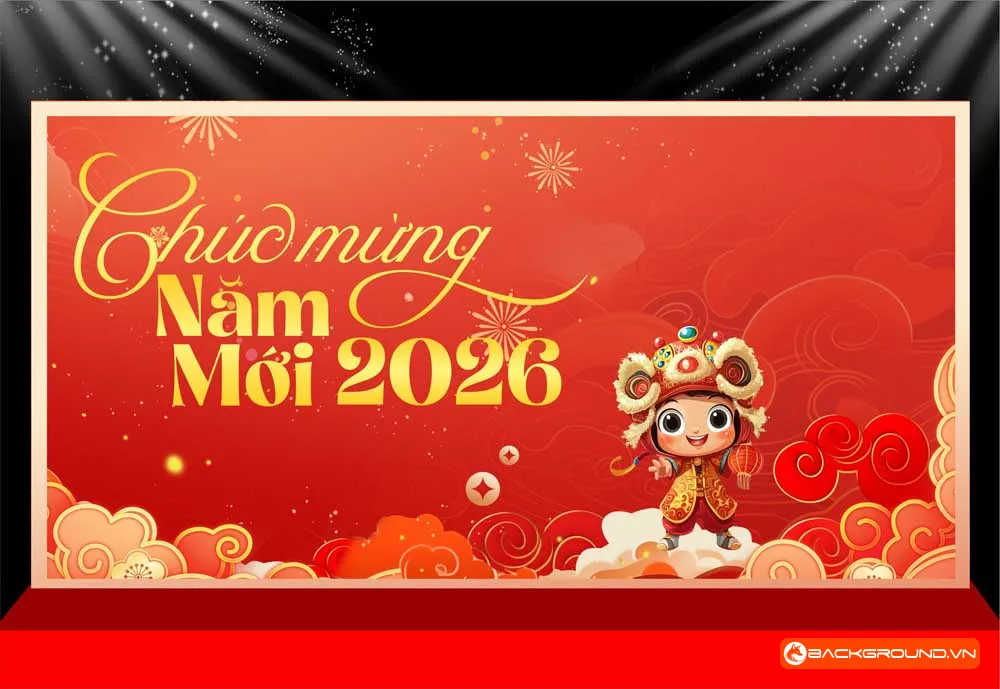 Background -  Phông nền sân khấu Tết 2026 (219)