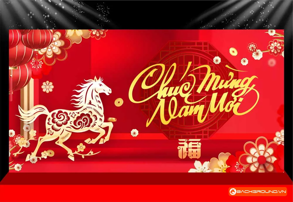 Background -  Phông nền sân khấu Tết 2026 (220)