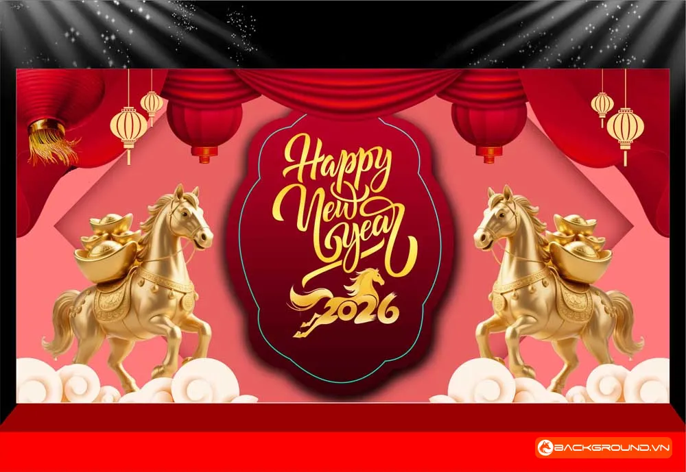 Background -  Phông nền sân khấu Tết 2026 (227)