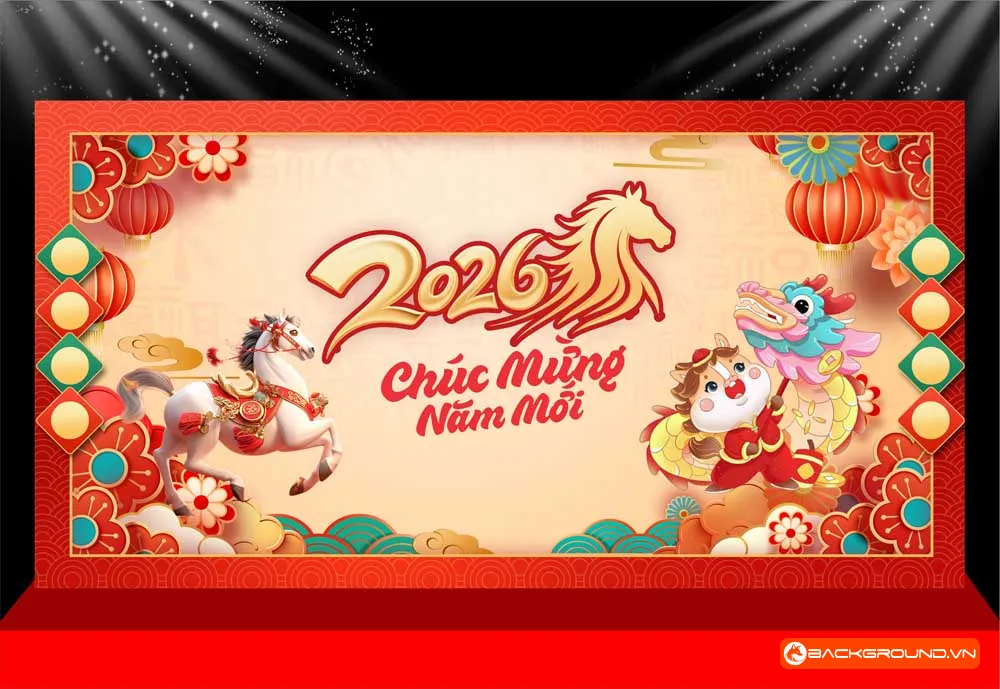 Background -  Phông nền sân khấu Tết 2026 (232)