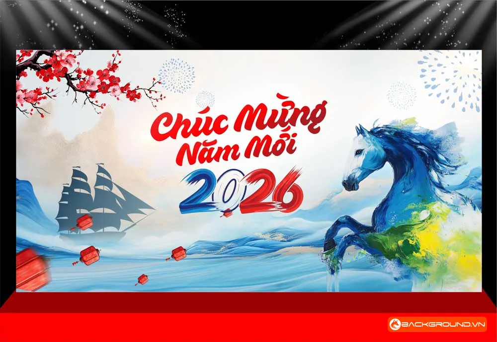 Background -  Phông nền sân khấu Tết 2026 (237)