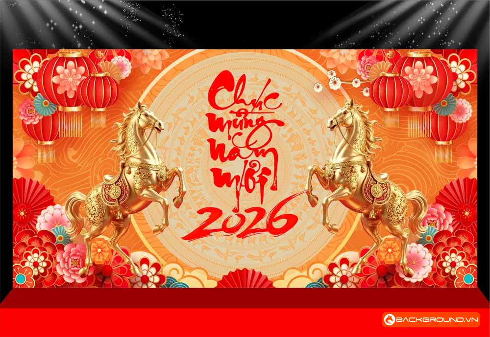 Background -  Phông nền sân khấu Tết 2026 (238)