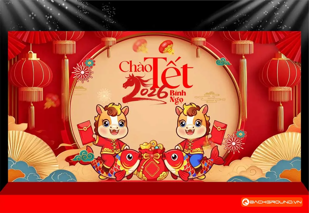 Background -  Phông nền sân khấu Tết 2026 (246)