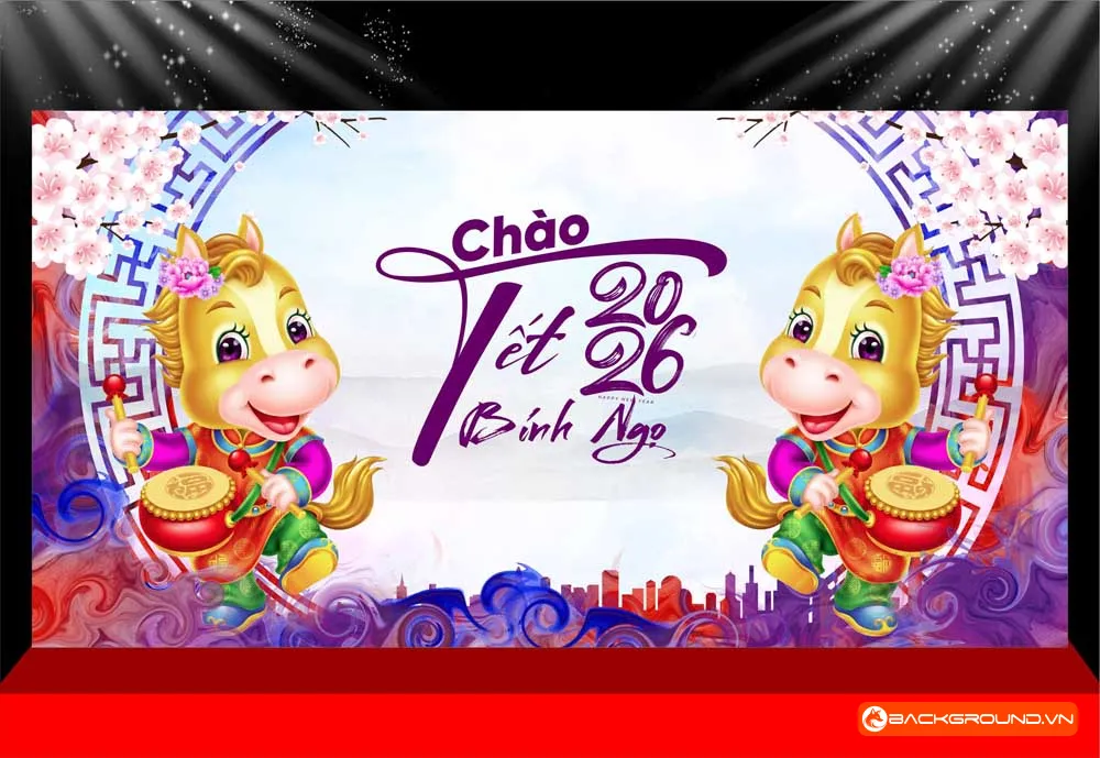 Background -  Phông nền sân khấu Tết 2026 (247)