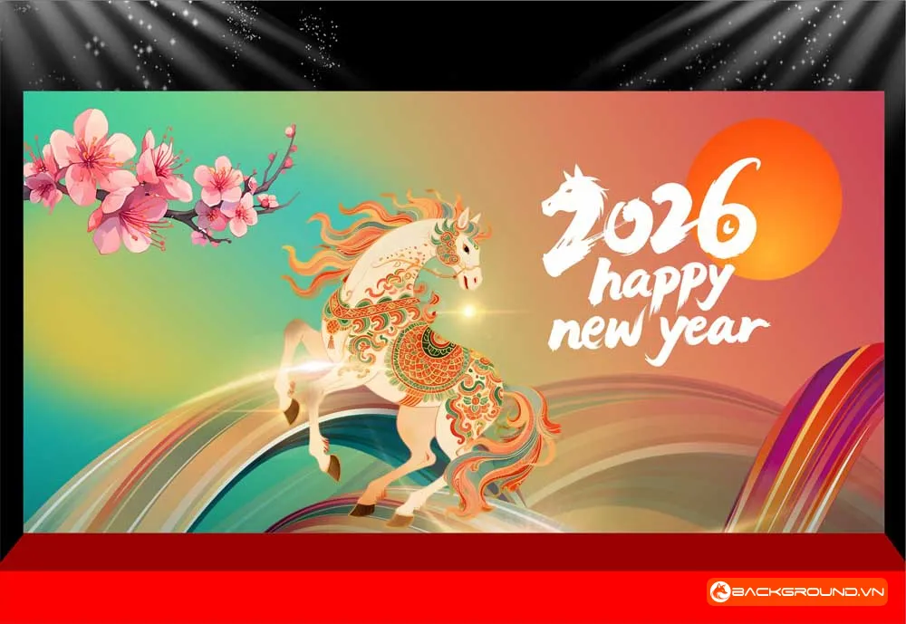 Background -  Phông nền sân khấu Tết 2026 (248)