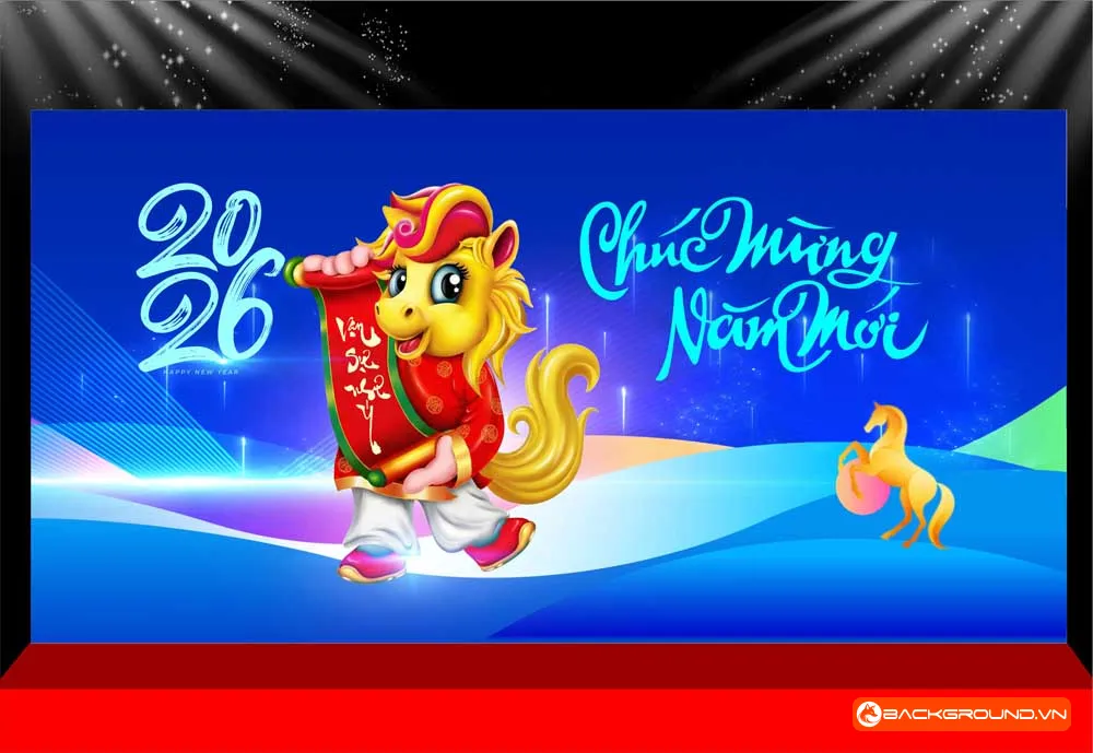 Background -  Phông nền sân khấu Tết 2026 (252)
