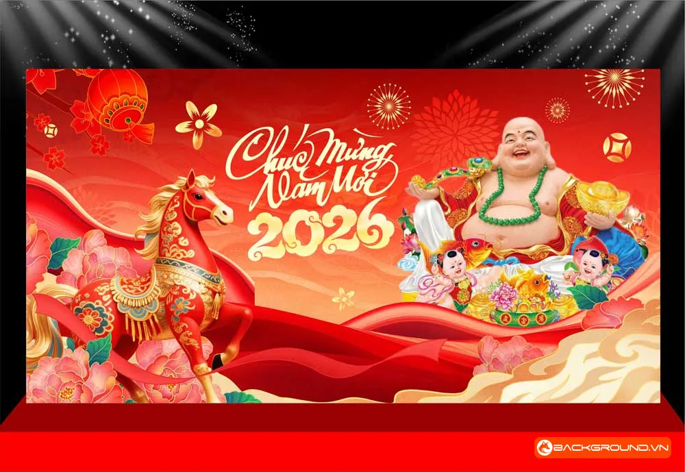 Background -  Phông nền sân khấu Tết 2026 (255)