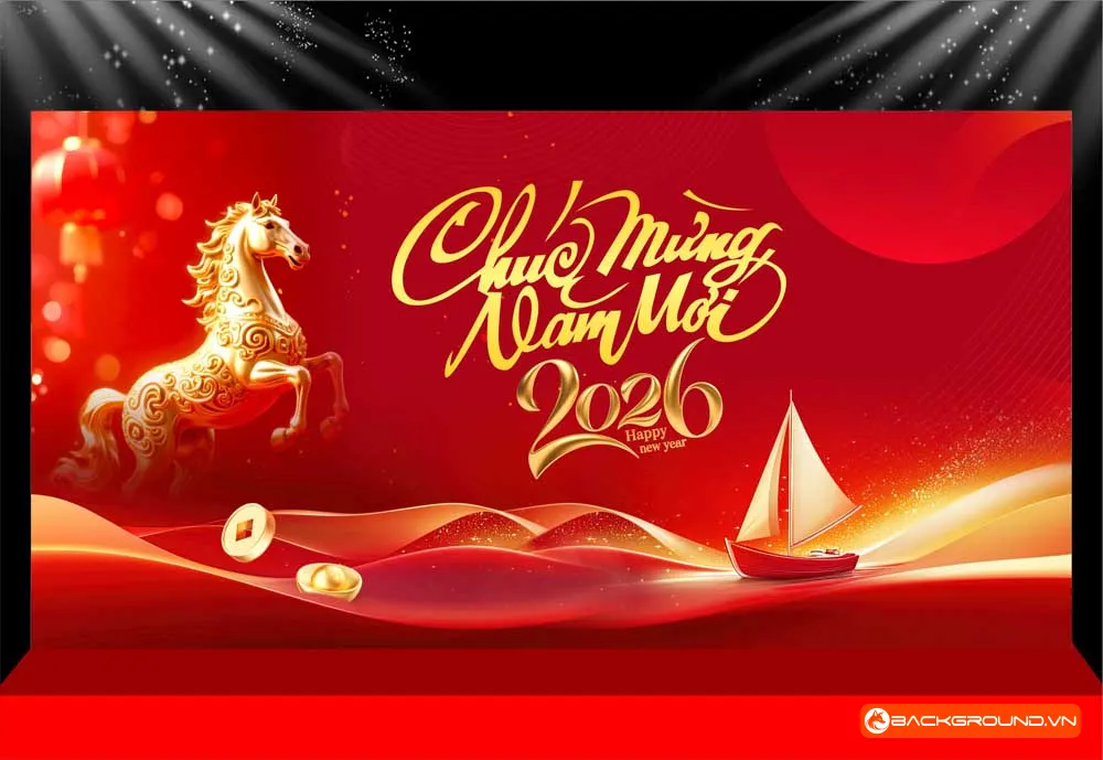 Background -  Phông nền sân khấu Tết 2026 (261)