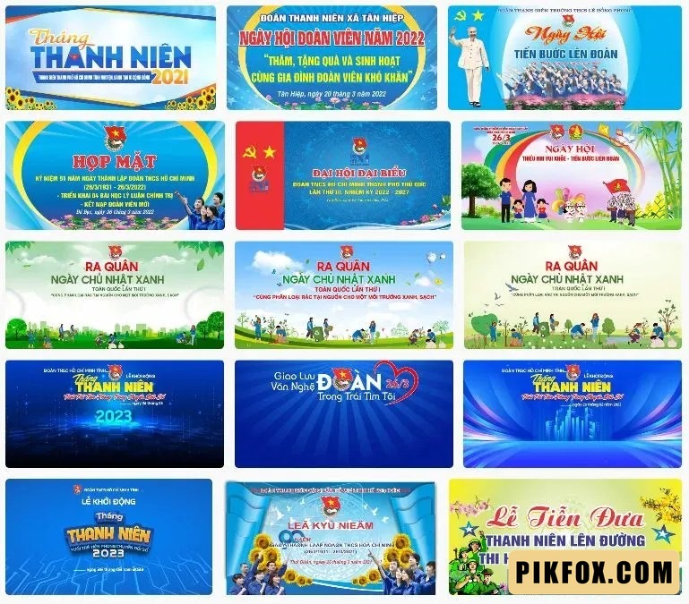 15+ Phông nền ngày thành lập đoàn