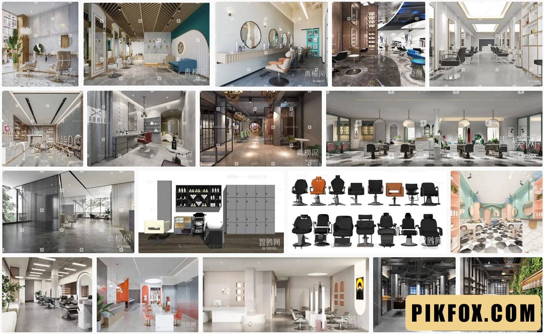 15+ Salon Sketchup