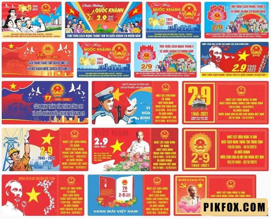 17+ Pano kỷ niệm ngày cách mạng tháng 8 thành công