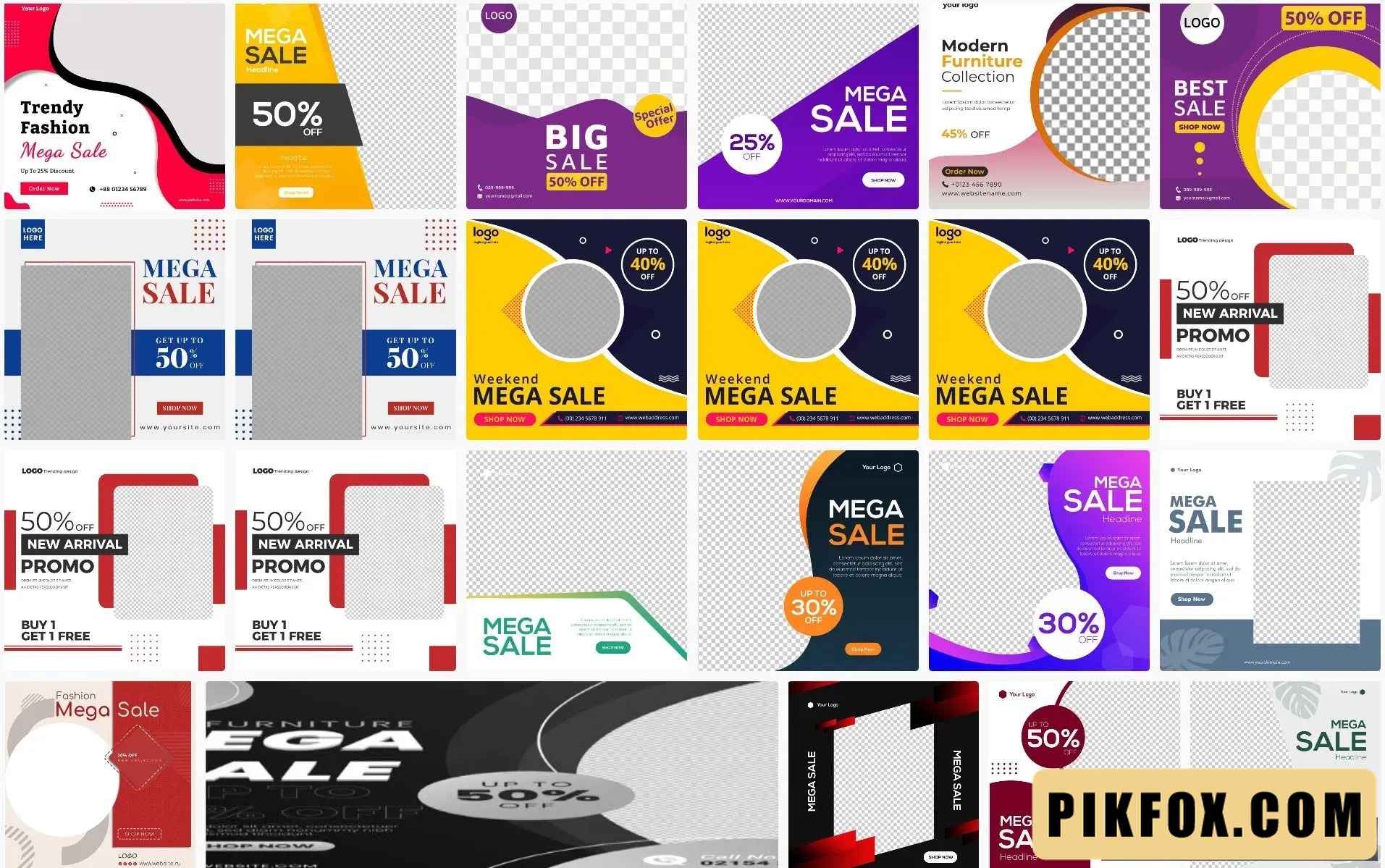 18+ Banner sale off