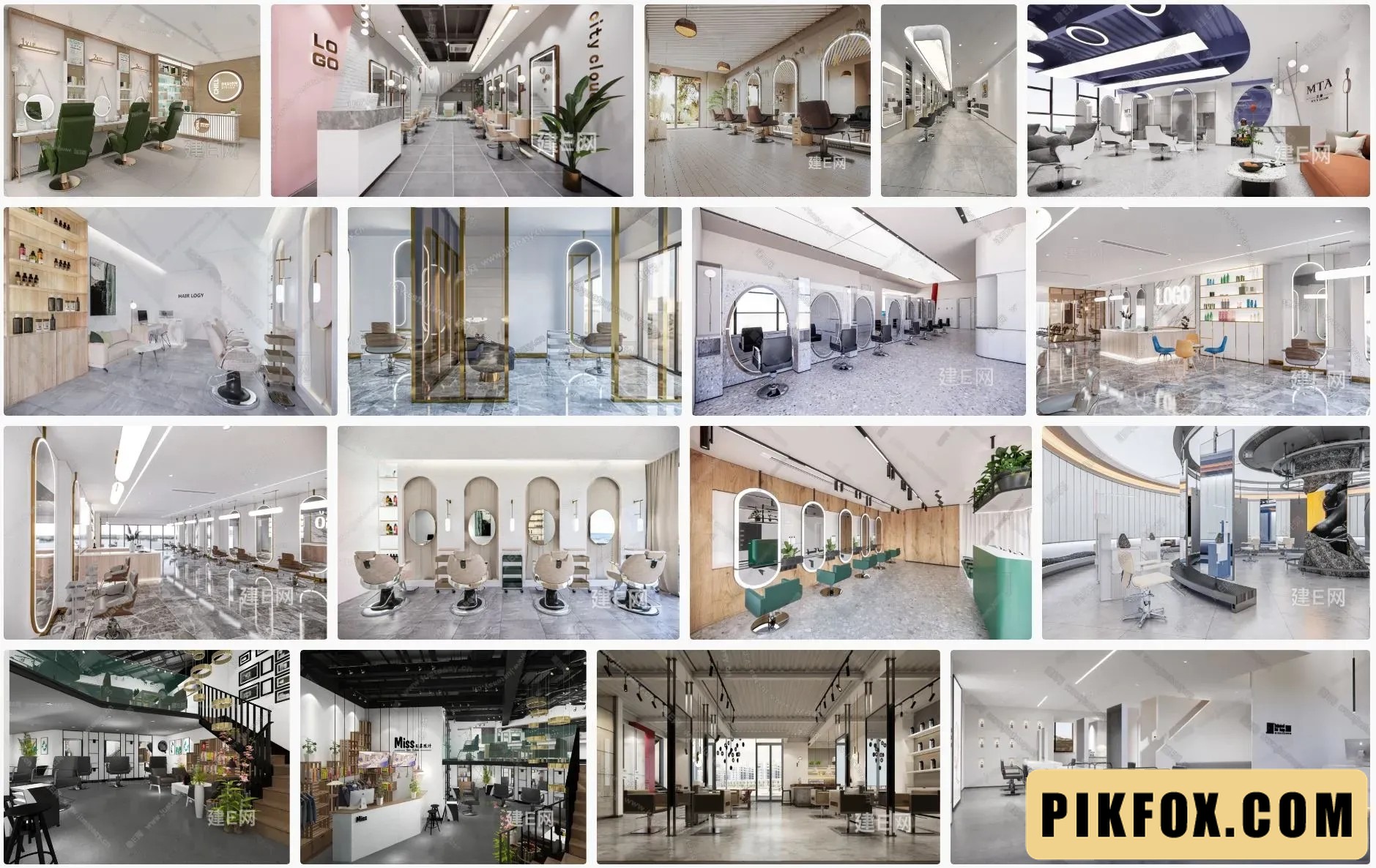 18+ Hair salon sketchup