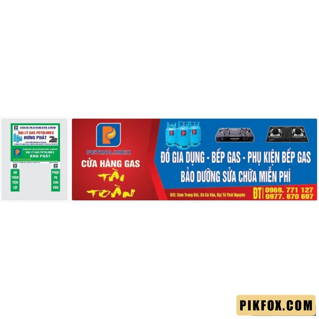 2+ Bảng hiệu cửa hàng gas