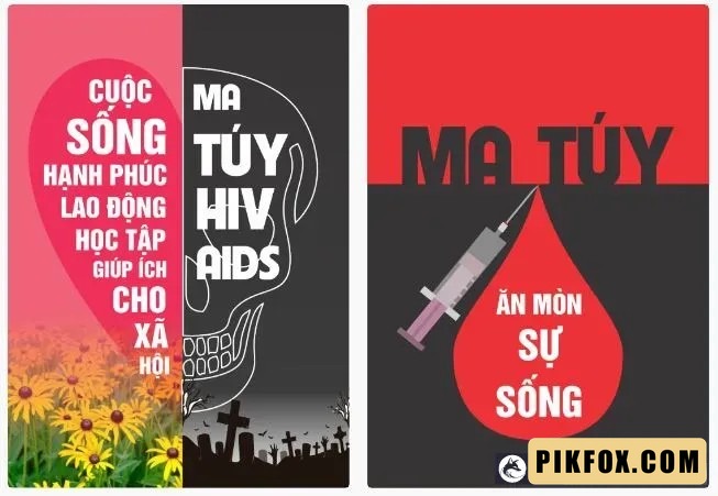 2+ Tranh cổ động về phòng chống ma túy