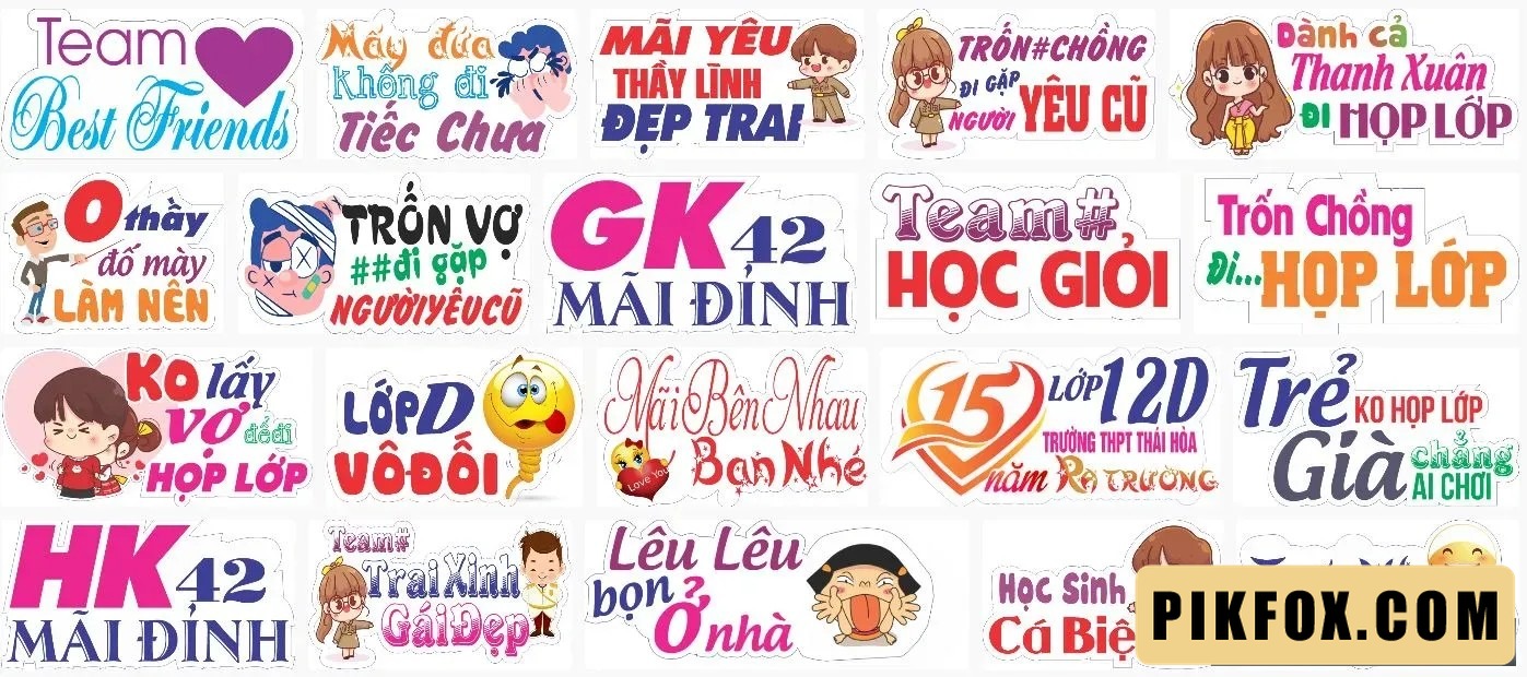 20+ Hashtag cầm tay họp lớp