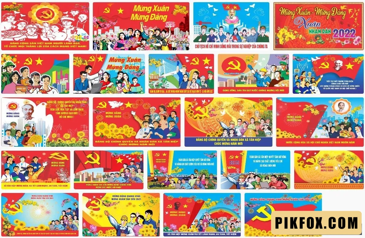 22+ Pano mừng đảng mừng xuân mừng đất nước đổi mới