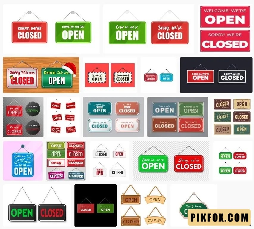 23+ Bảng open close