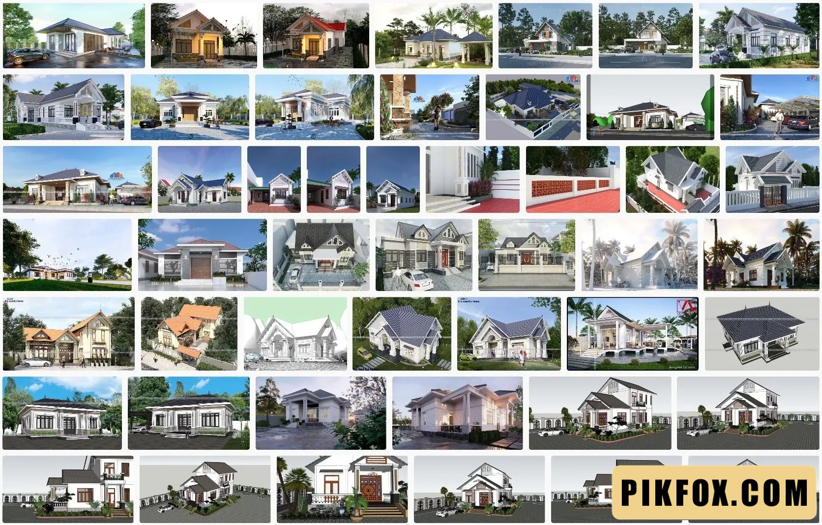 23+ Nhà cấp 4 SketchUp