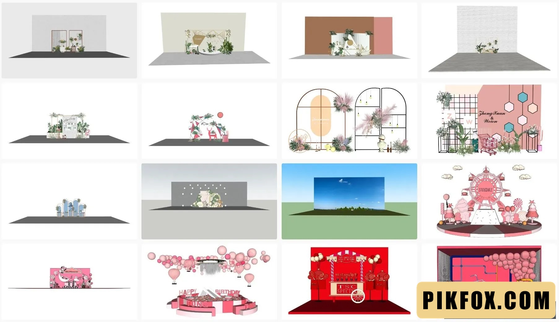 25+ Mẫu sân khấu sự kiện SketchUp