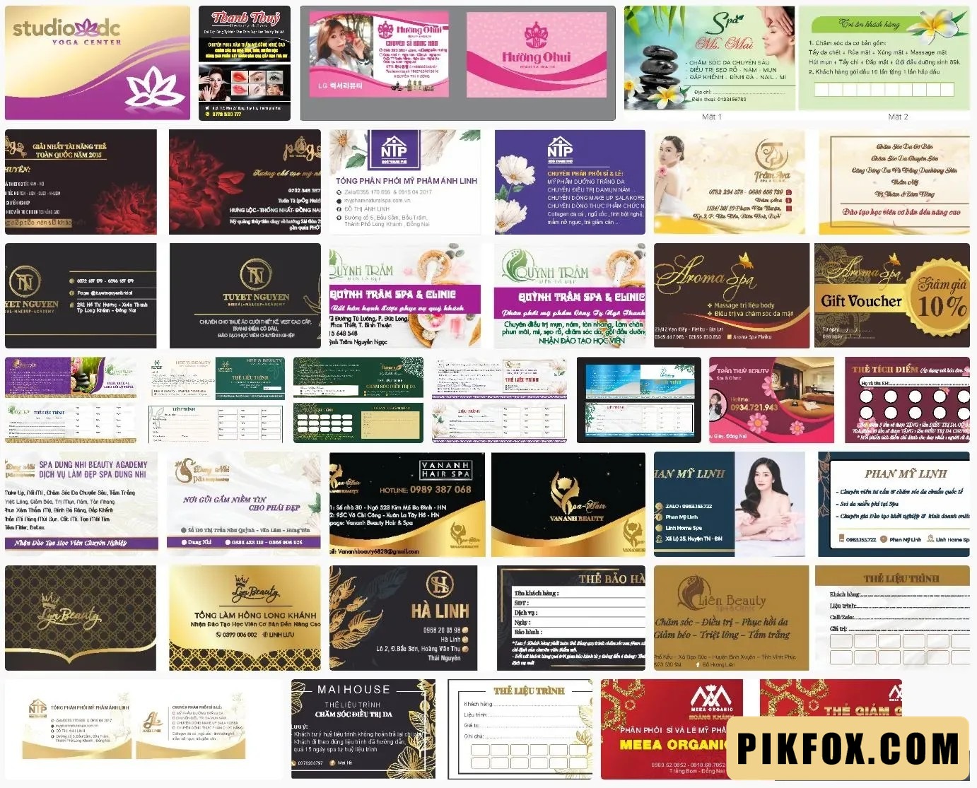 25+ Name card spa
