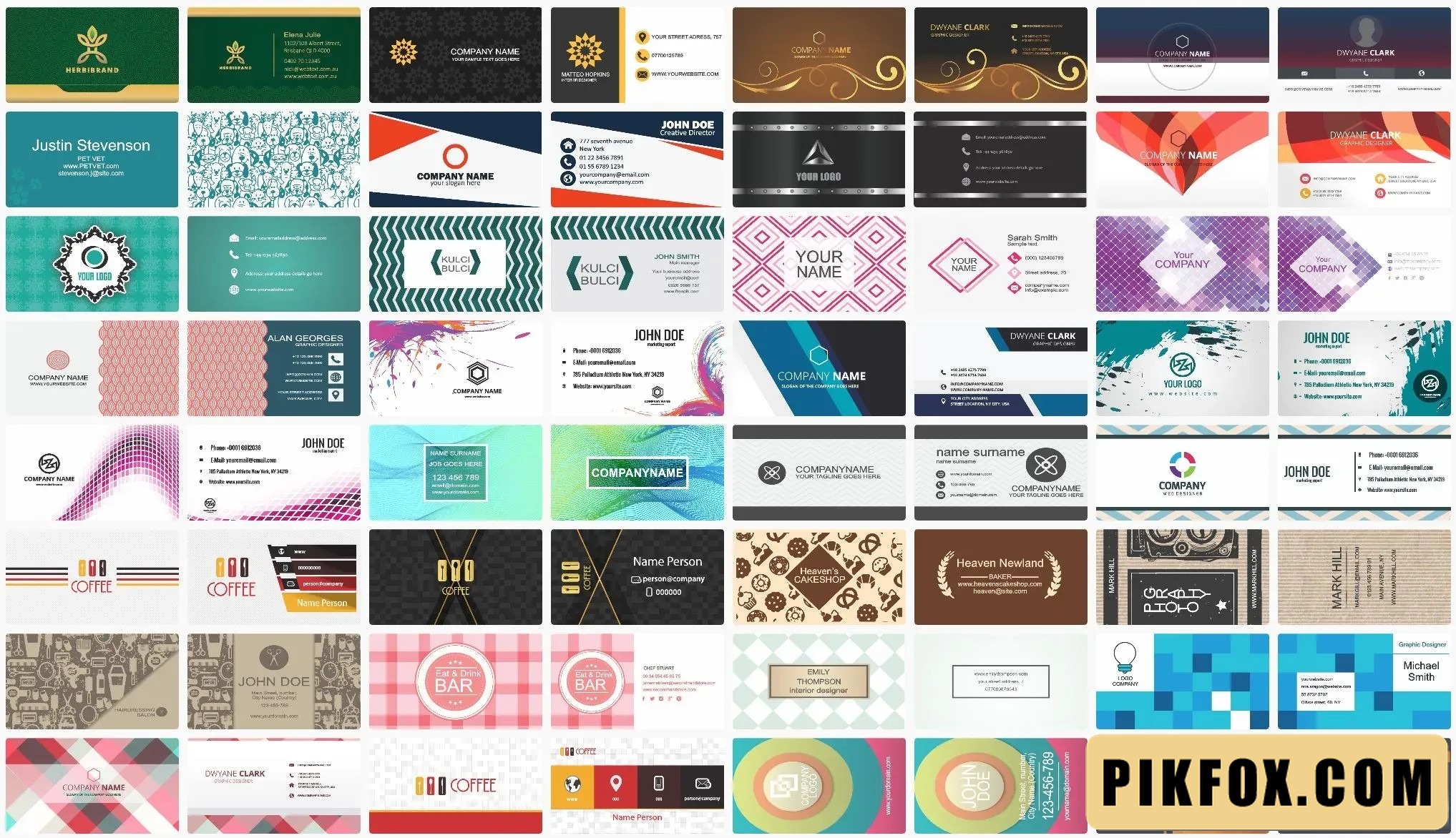 270+ Các mẫu card visit đẹp