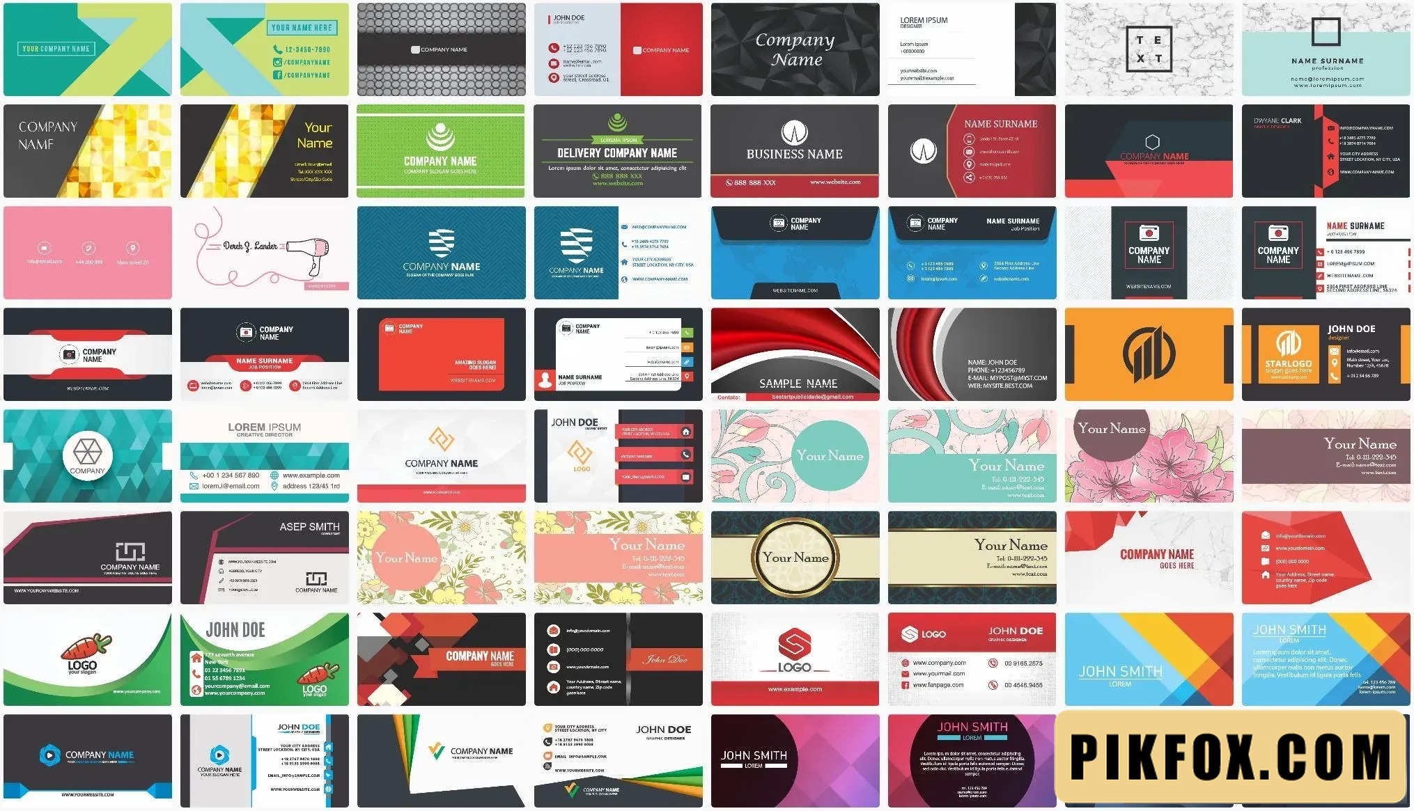 280+ Mẫu card visit đẹp file corel