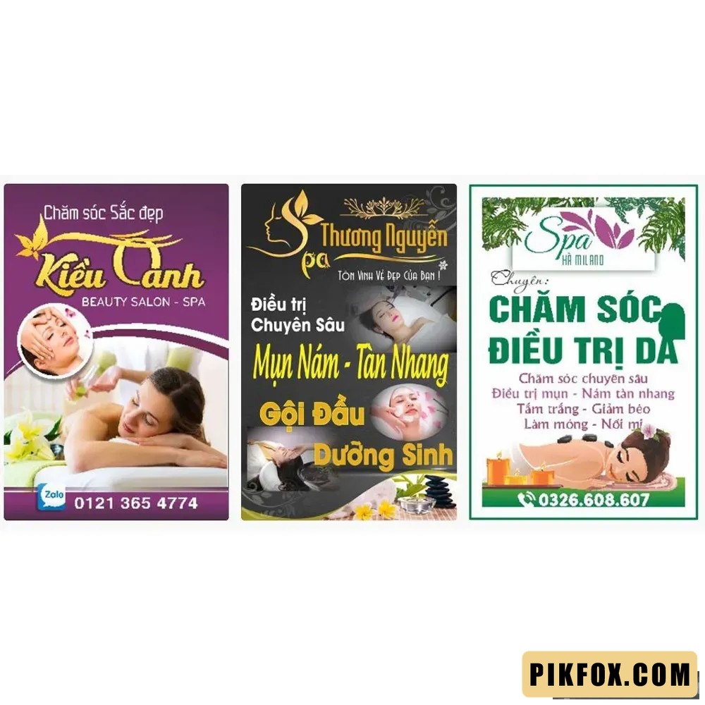 3+ Biển vẫy quảng cáo spa
