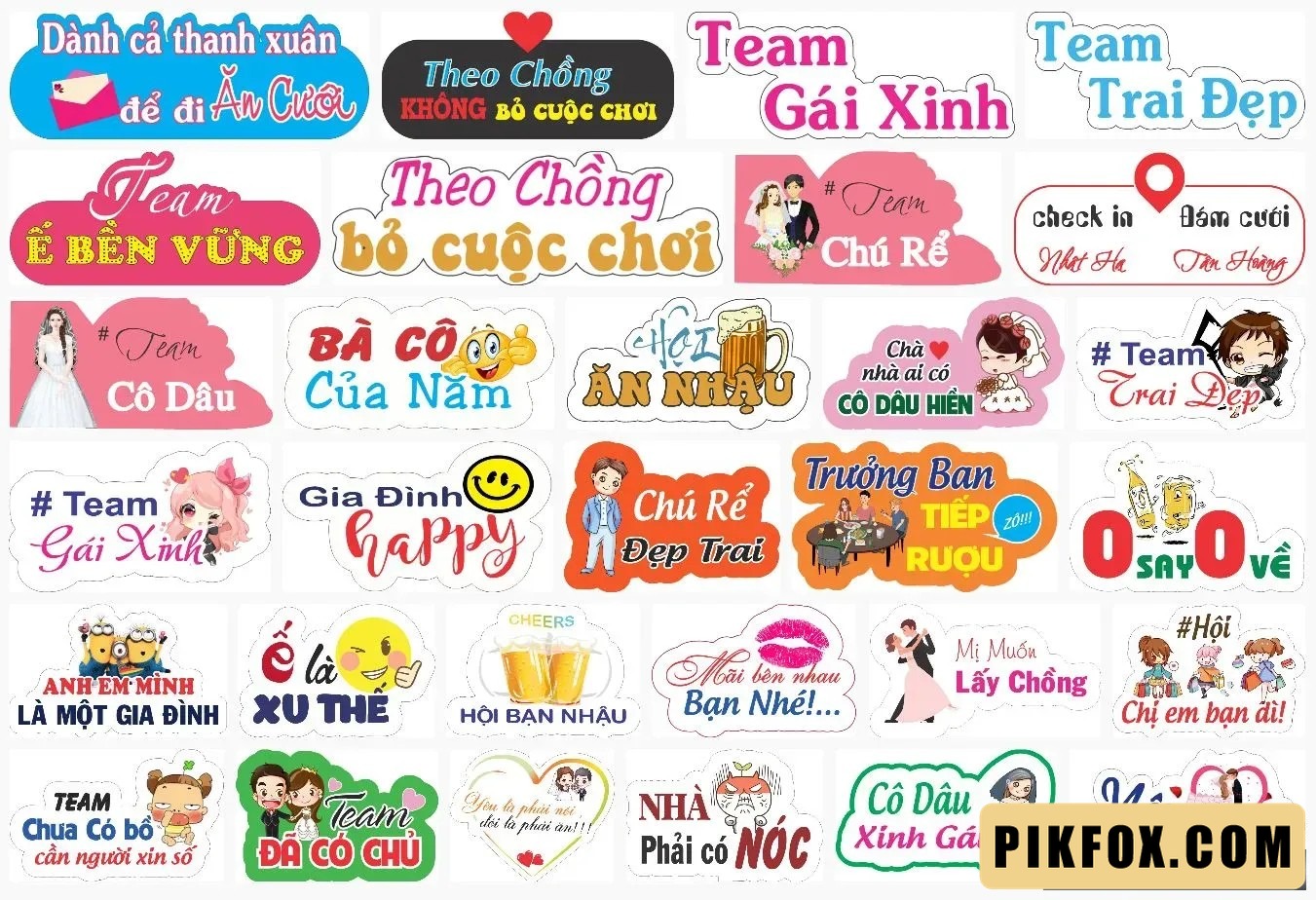 30+ Hashtag cầm tay đám cưới vector