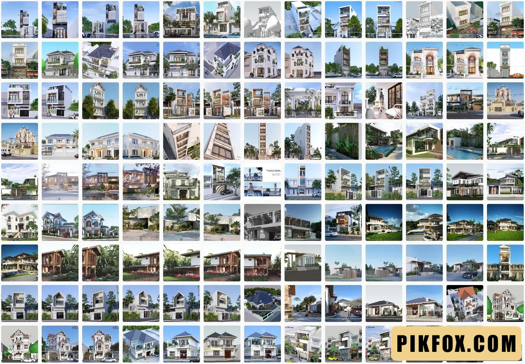 34+ Nhà phố SketchUp