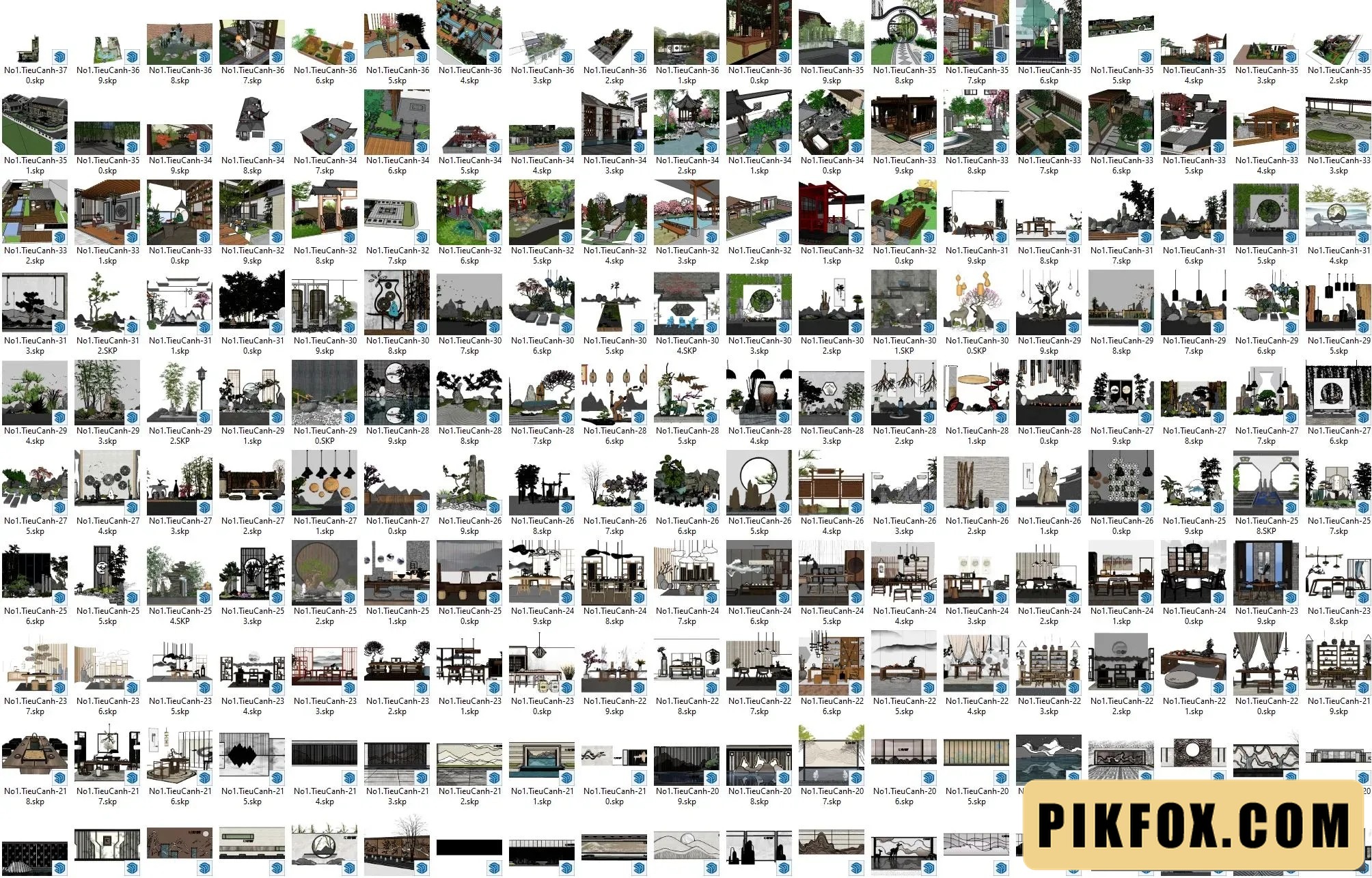 370+ Tiểu cảnh SketchUp