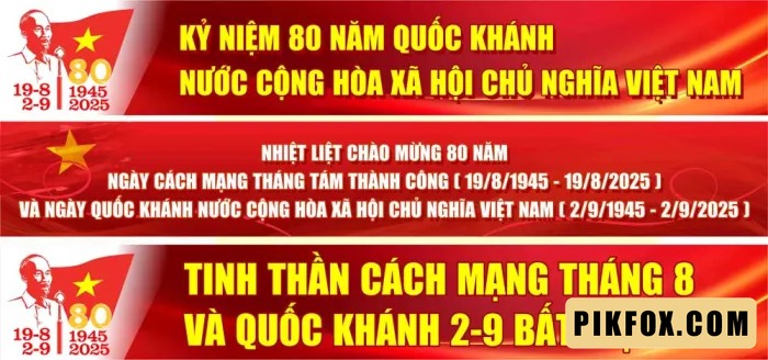 4+ Băng rôn Quốc khánh 2025