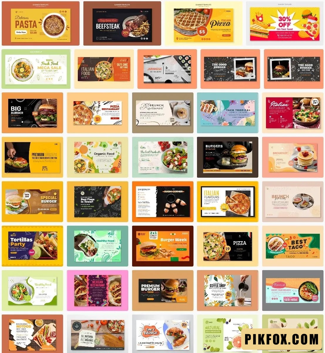40+ Banner nhà hàng