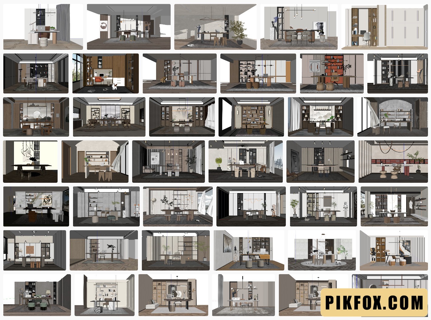 41+ Phòng làm việc SketchUp