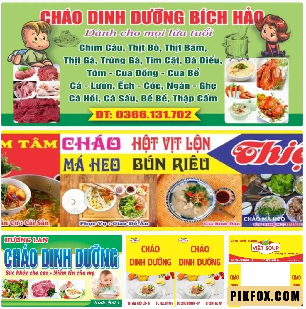 5+ Biển cháo dinh dưỡng
