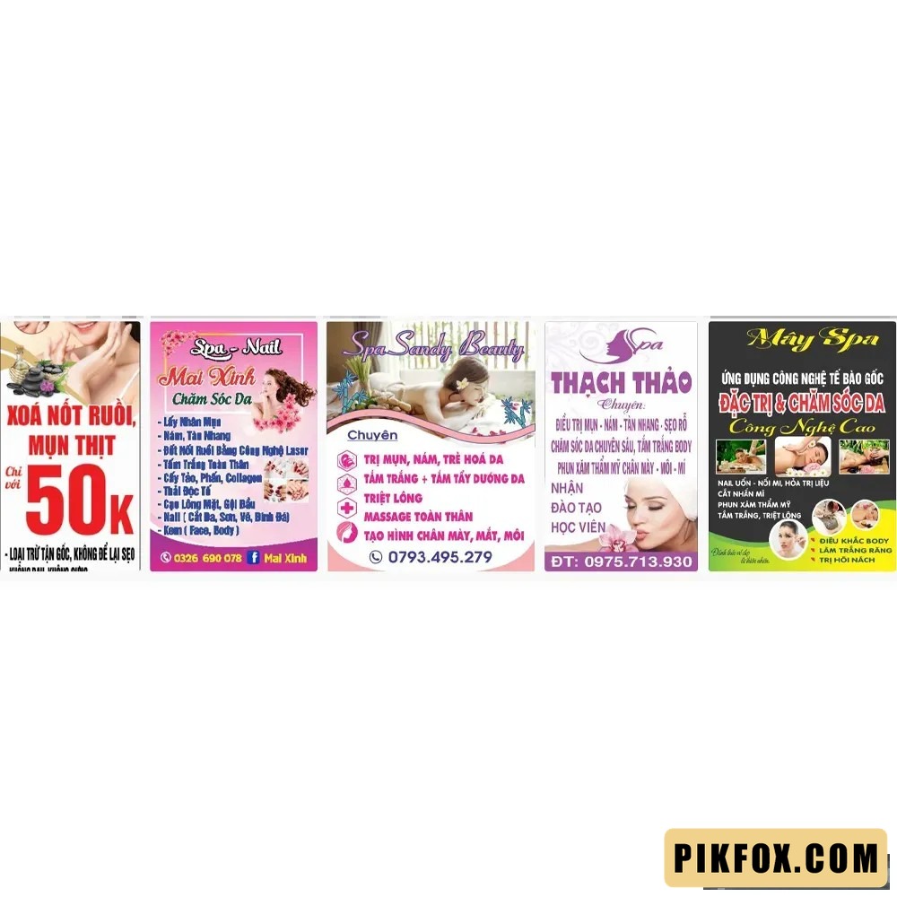 5+ Biển vẫy spa đẹp