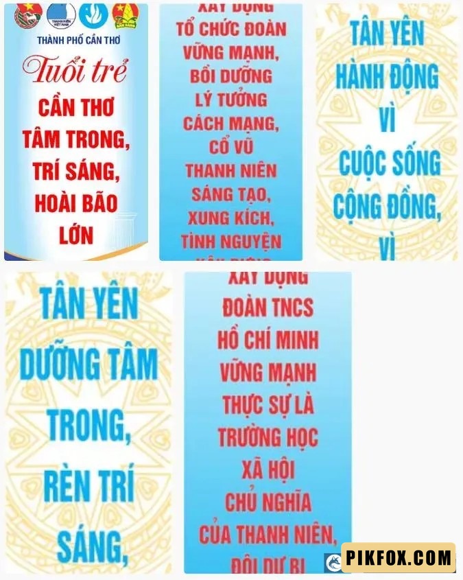 5+ Phướn treo ngày thành lập đoàn TNCS HCM