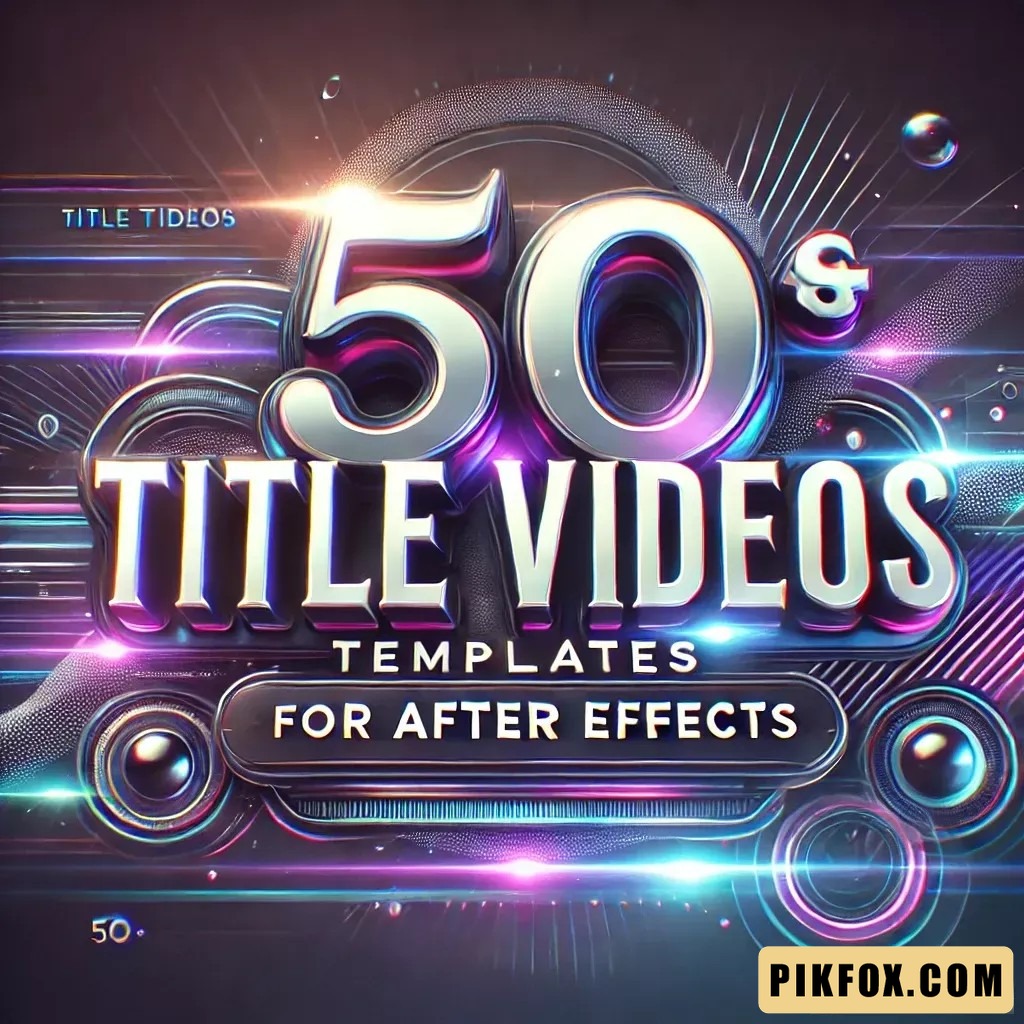 50+ Title Video for After Effects