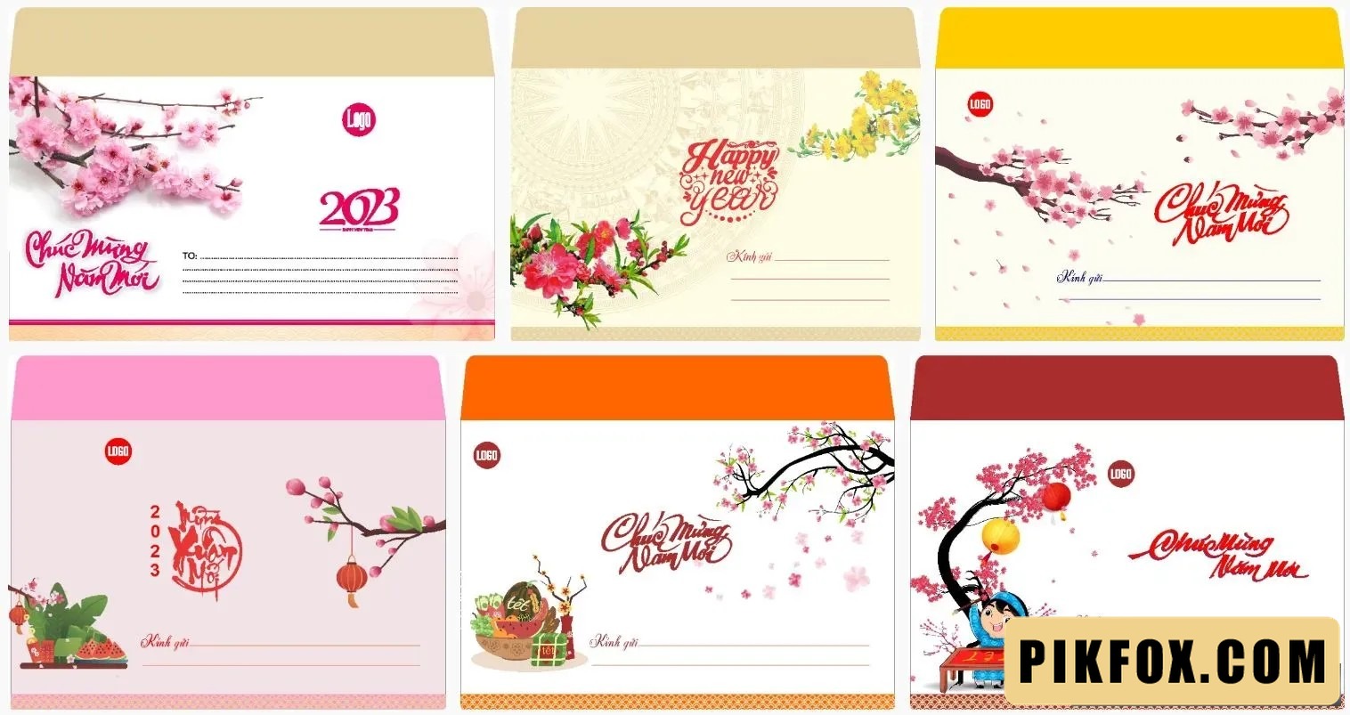 6+ Bao thư chúc mừng năm mới