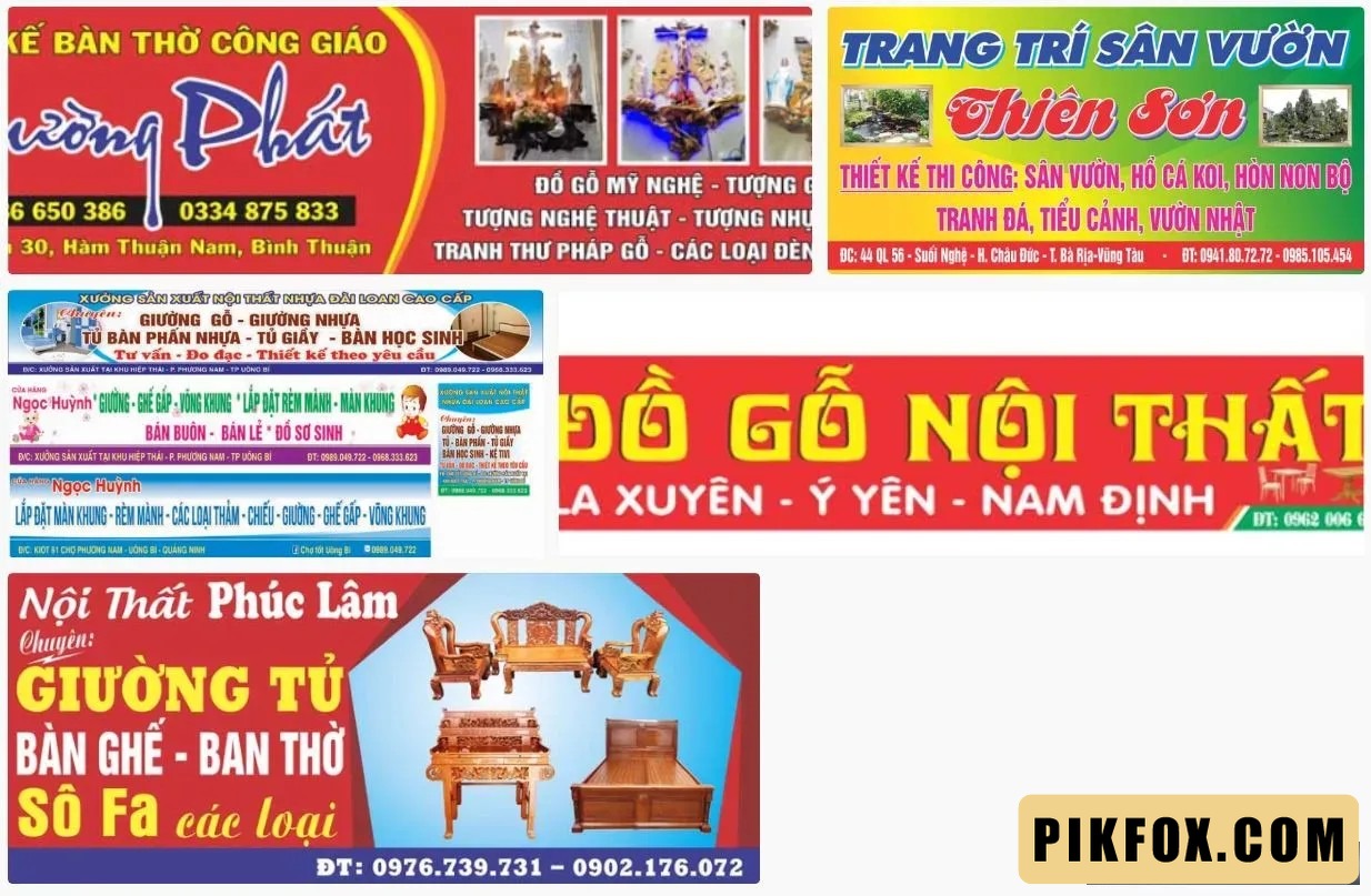 6+ Biển hiệu nội thất