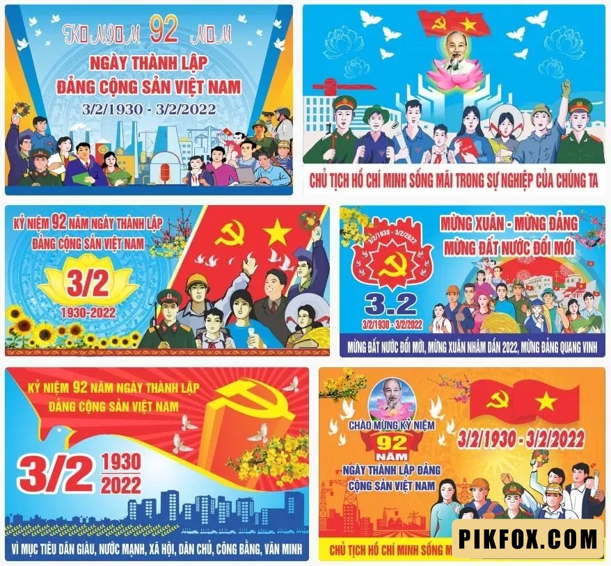 6+ Pano kỷ niệm ngày thành lập Đảng Cộng Sản Việt Nam 3-2-1930