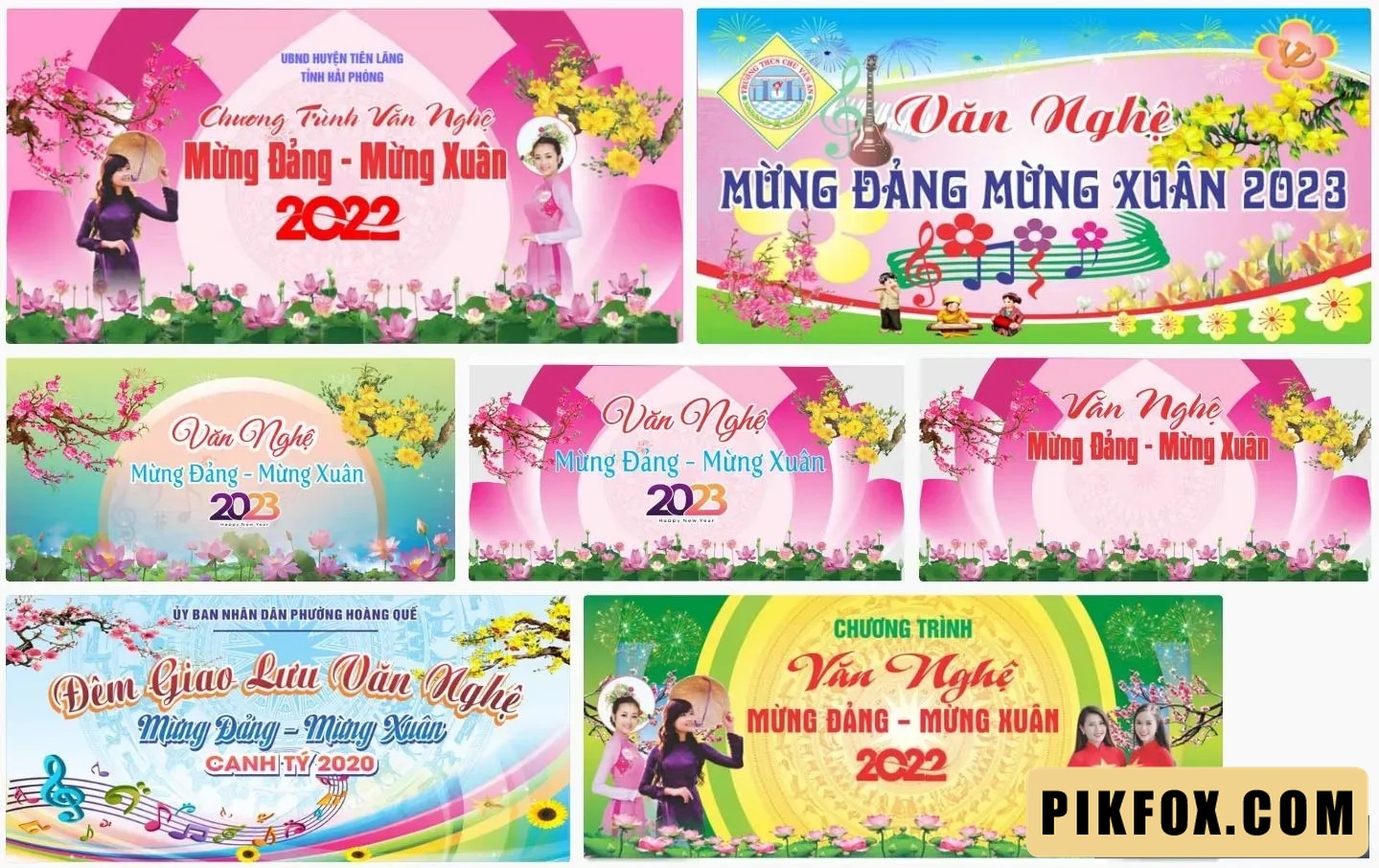 7+ Maket văn nghệ mừng đảng mừng xuân
